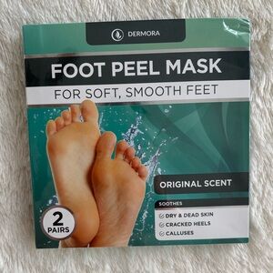 NEW 2 Count Dermora Foot Peel Masks